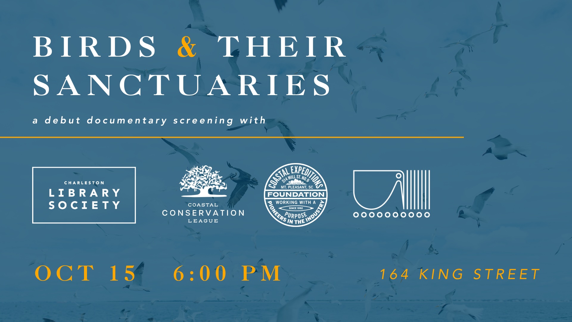 Birds & Their Sanctuaries, October 15, 2026 at 6:00 p.m. at the Charleston Library Society